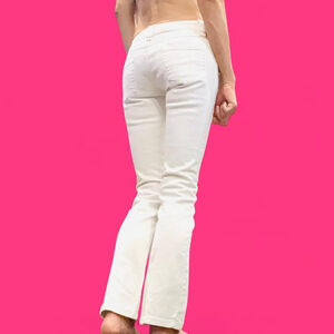 Wet Seal Vintage Y2K White Bootcut Jeans Size 1